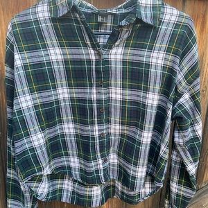 Forever 21 Cropped Flannel